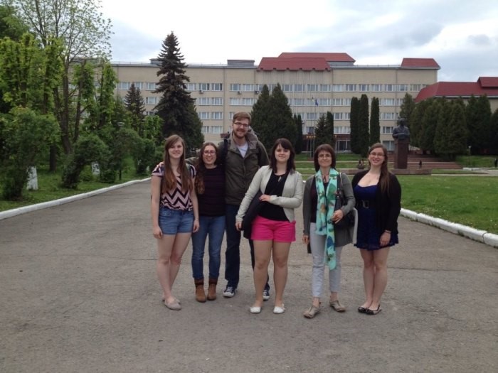 Prof. Khanenko-Friesen with the 2015 SSU Participants,  Ternopil, Ukraine 